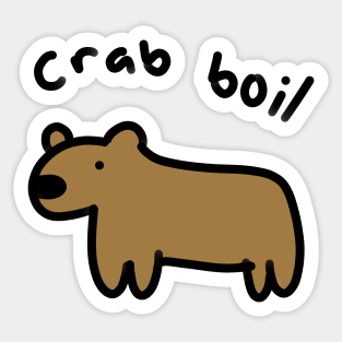 Crab Boil Capy Sticker